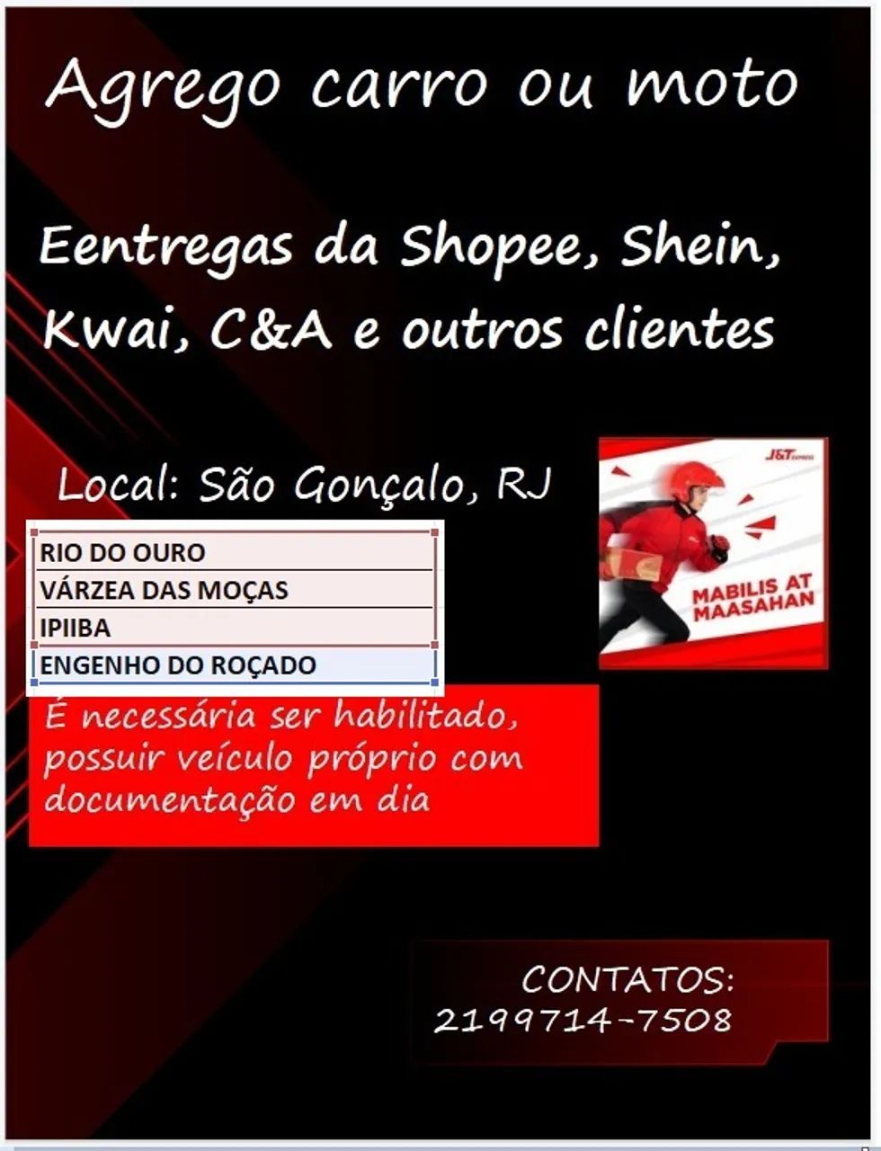 ENTREGAS VARZEA DAS MOÇAS