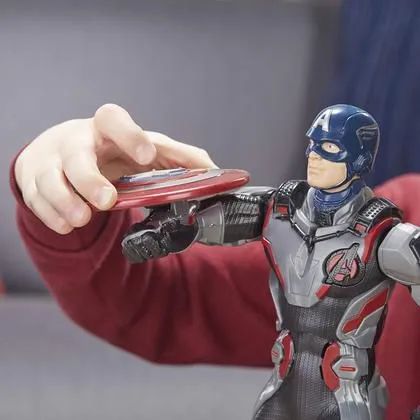 Boneco Marvel Avengers Capitão América Eletrônico Hasbro E3358 Original Novo Lacrado - Foto 6