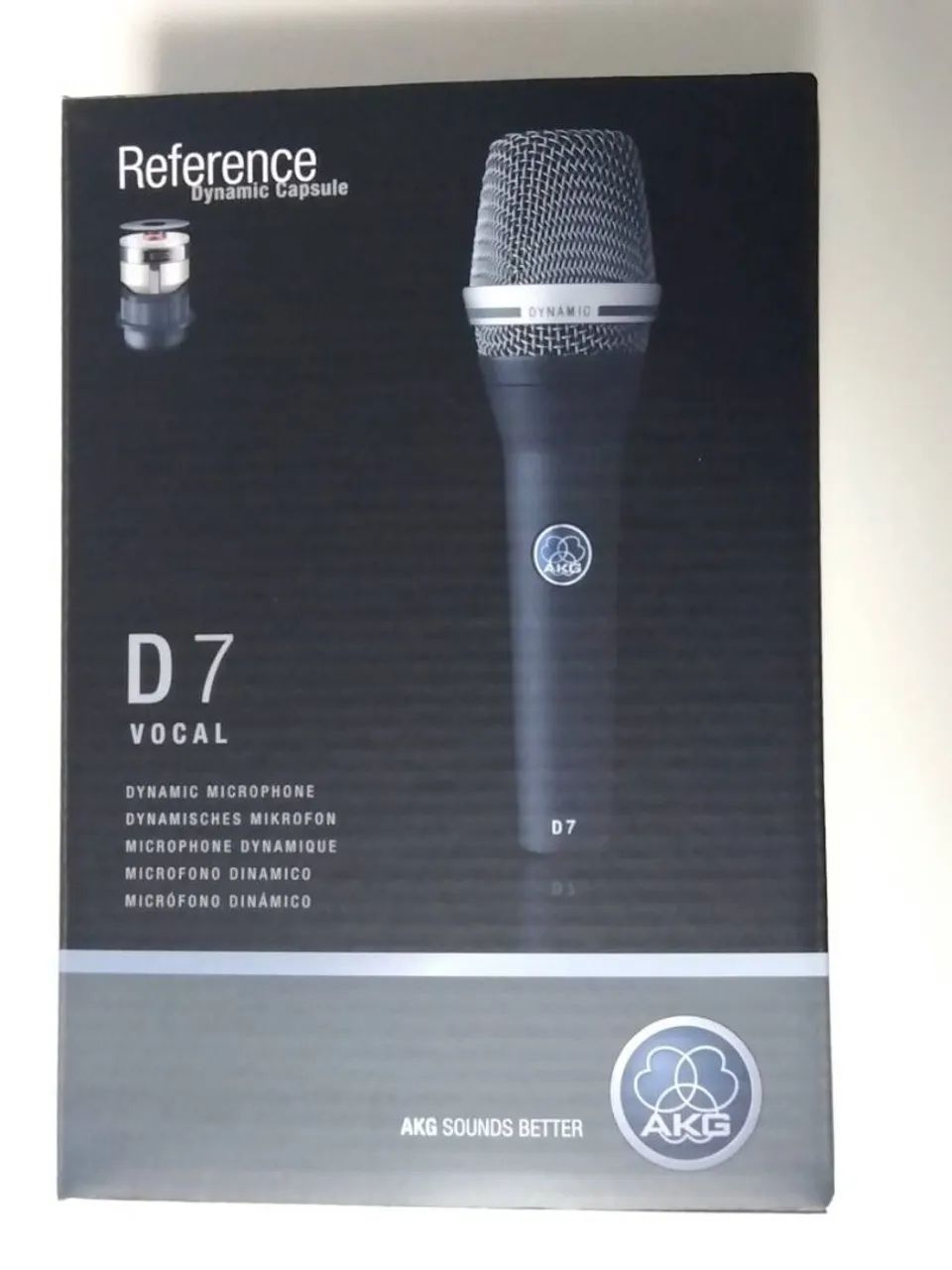 Microfone Profissional Dinâmico AKG D7 - Instrumentos musicais