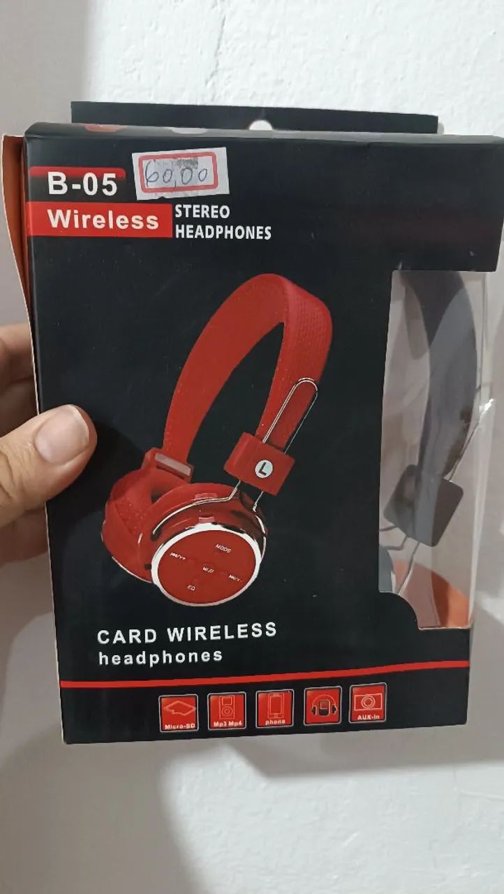 Headphone sem fio novo 