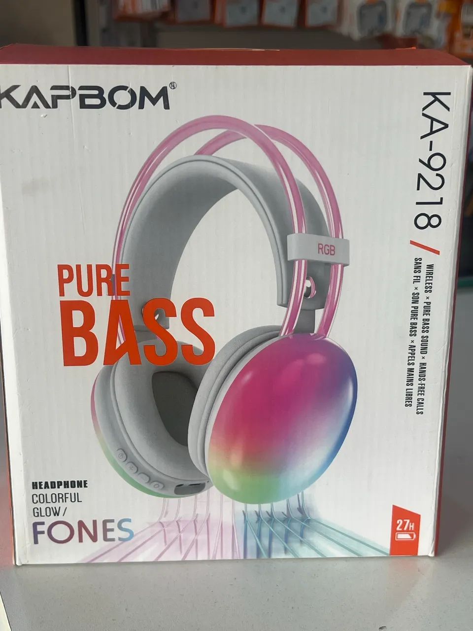 Fone bluetooth com Led 