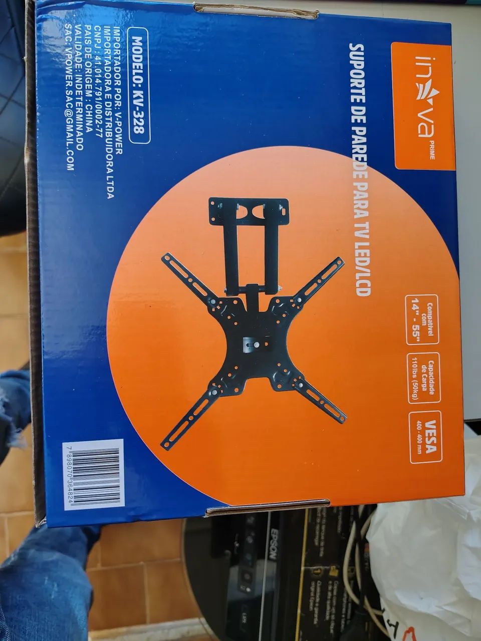 Suporte de Parede para TV LED/LCD 14-55 polegadas - Inva Prime KV-328 - Foto 3