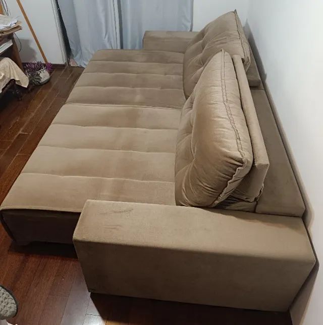 Sofá Retrátil e Reclinável com molas ensacadas 4 lugares - Foto 3