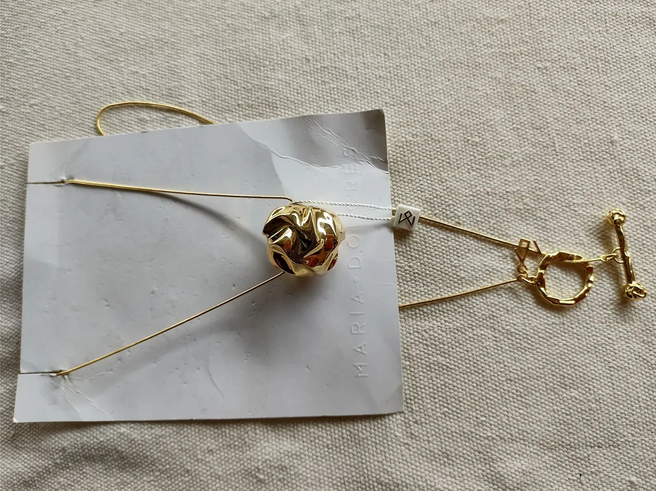 Colar Longo Banho de ouro Maria Dolores