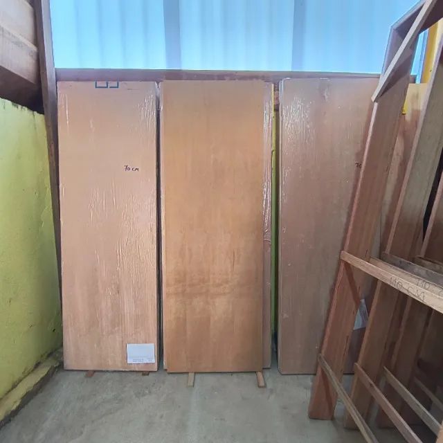 PORTA LISA DE MADEIRA CURUPIXÁ 70/80 CM PROMOÇÃO  - Foto 3