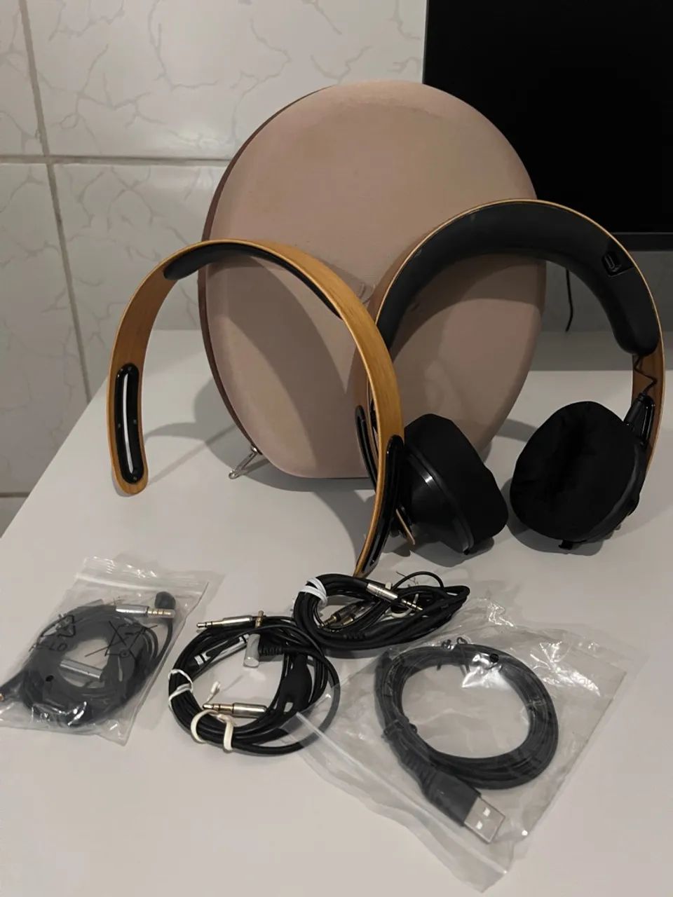 Headphone Kuba disco 2 + arco bluetooth + cabo gamer + case