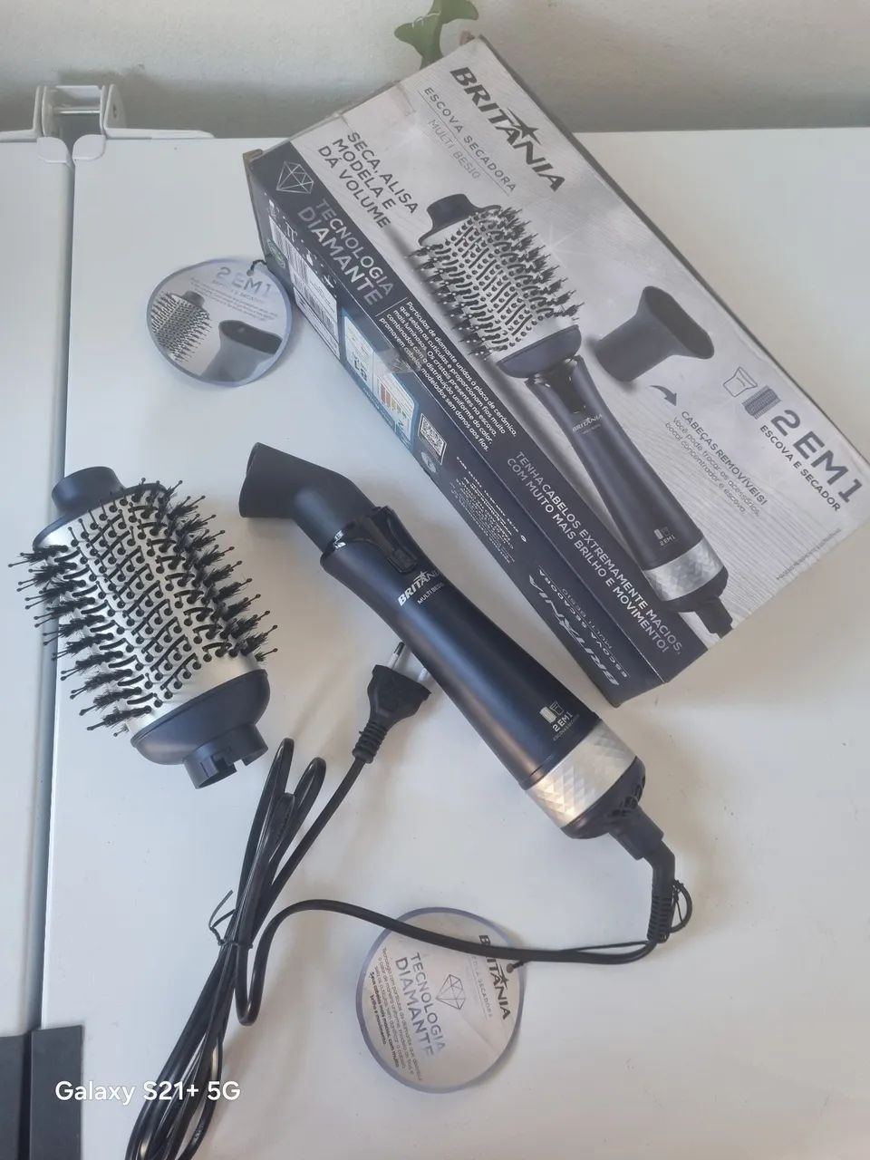 Britânia Secador Modelador 2 em 1 Tecnologia Diamante 110v