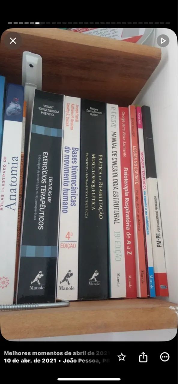 Livros de Fisioterapia e Cinesiologia
