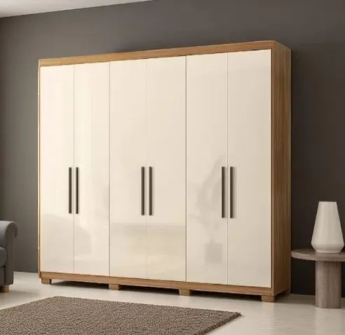 Guarda roupa de casal grande com 6 portas (material de alta qualidade)
