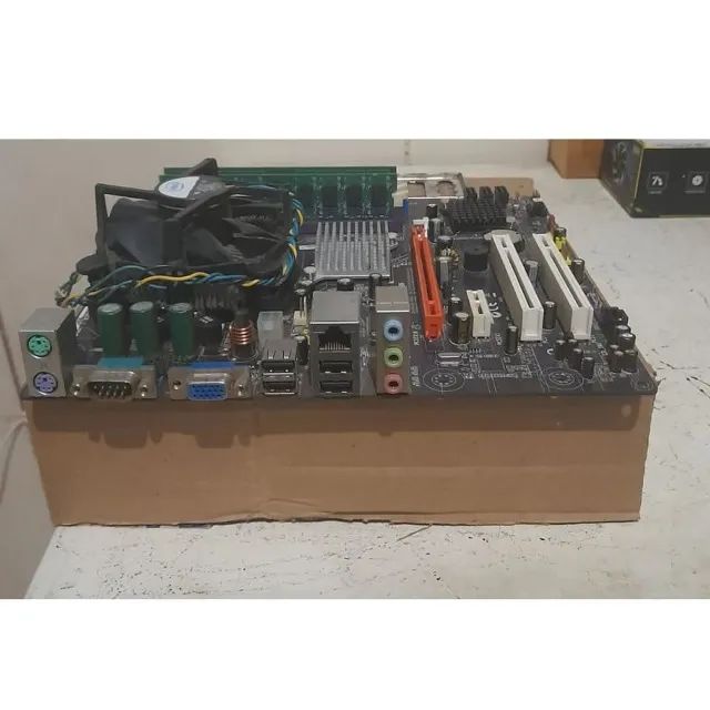 Kit Placa Mãe 775 DDR2 4gb POS-EC945AL  - Foto 4