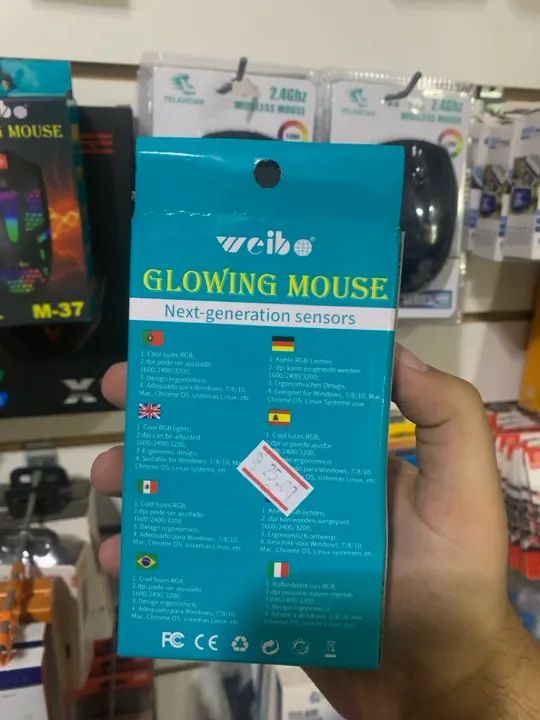 Mouse Gamer Weibo M-37 com Iluminação RGB - Foto 2