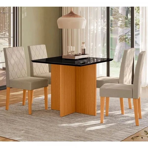 Mesa de jantar com vidro  - Foto 2