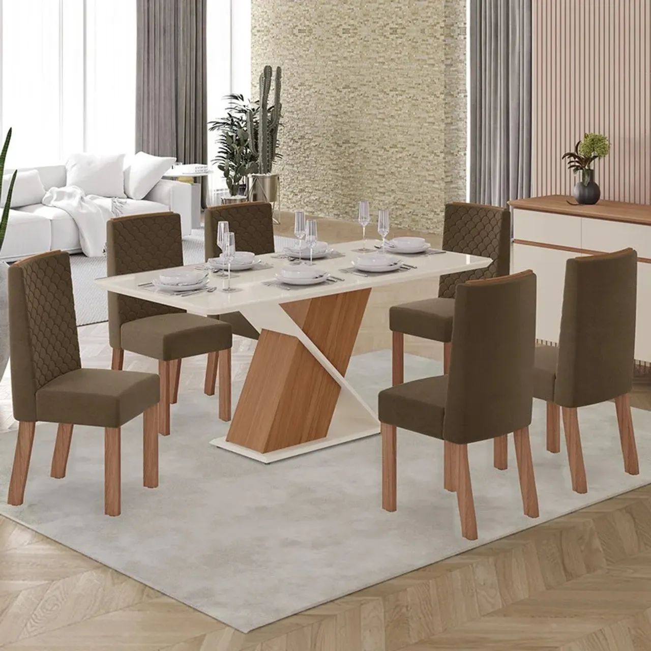 Mesa de Jantar Moderna com Design Exclusivo