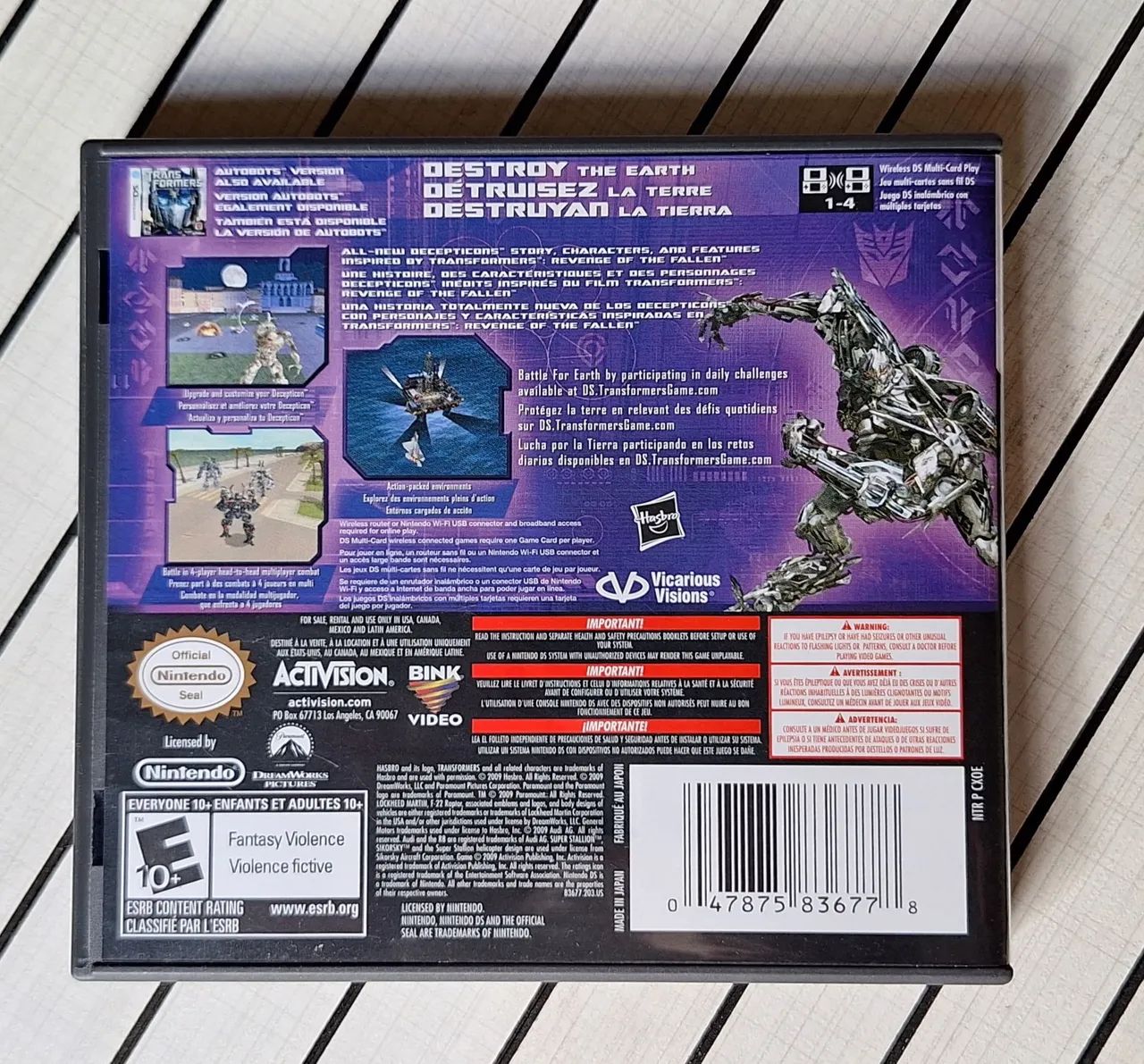 Transformers: Revenge of the Fallen - Nintendo DS - Foto 2