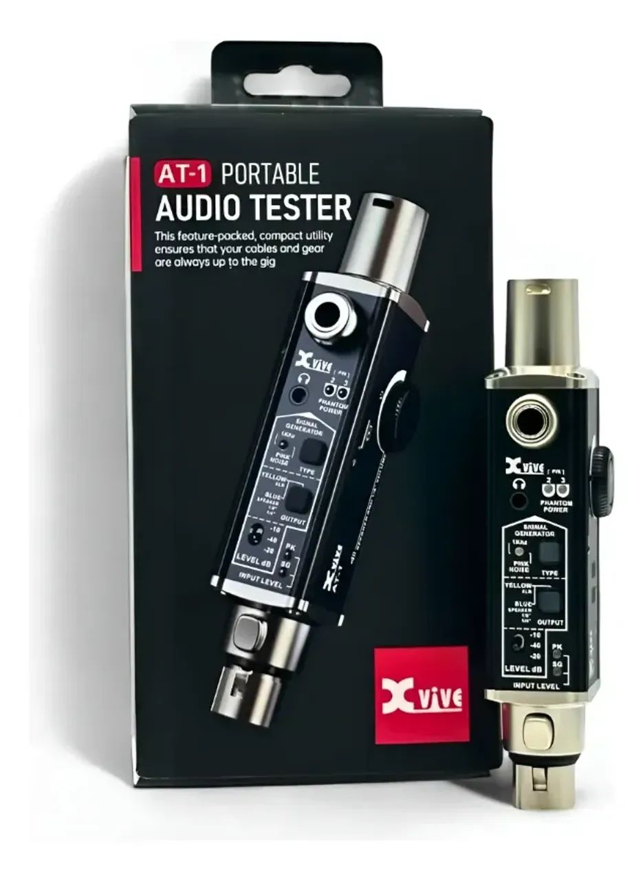 Testador De Áudio Portátil Xvive At-1 Signal Generator Xlr