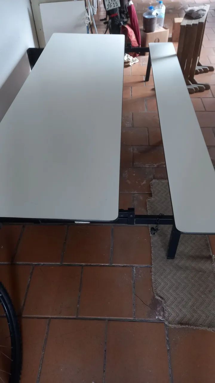 Mesa de churrasco com bancas 3 mts - Foto 2