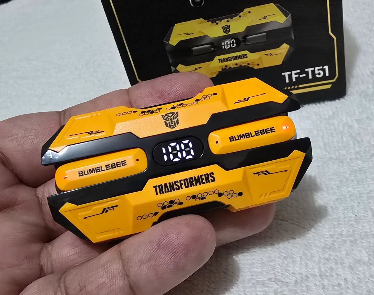 Fone de ouvido Bluetooth Transformes Bumblebee original  - Foto 2
