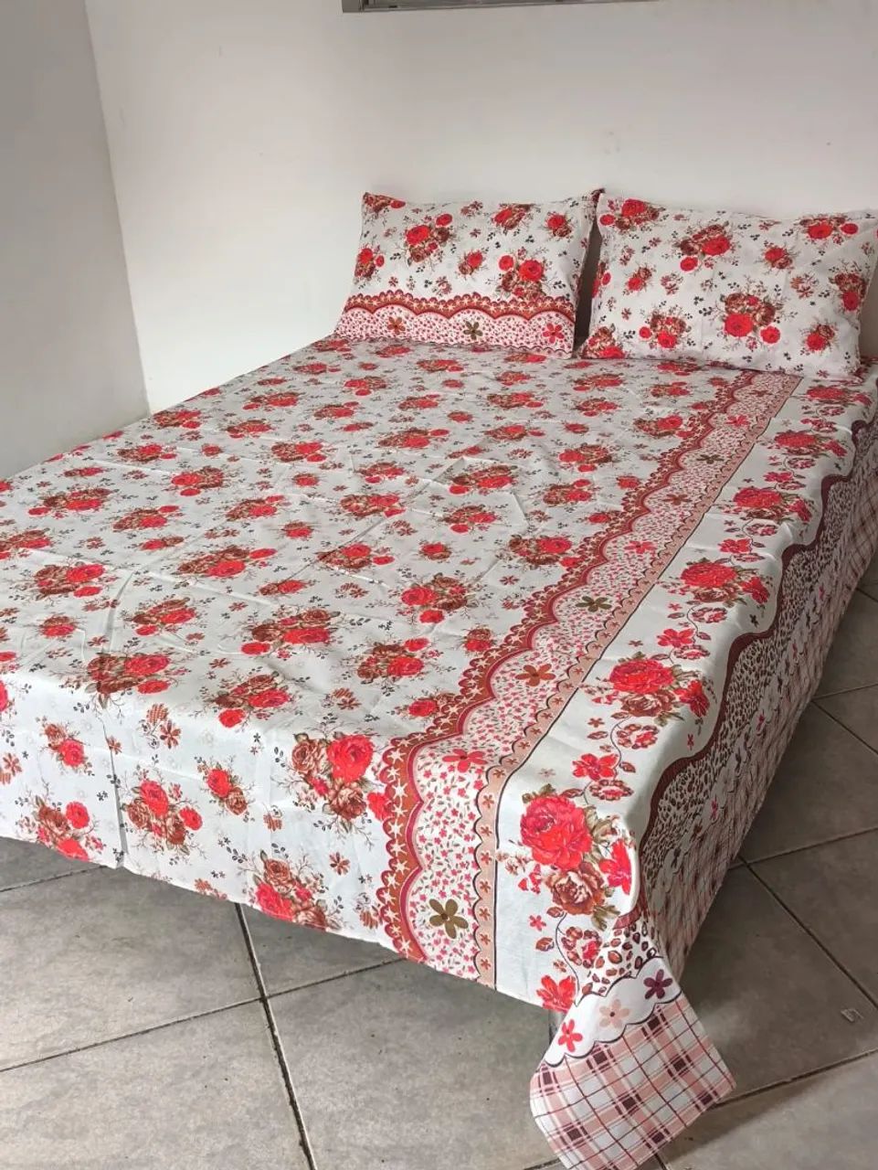 Lençol casal três peças 