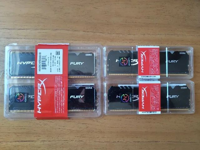 64GB (4x16GB) DDR4 HyperX Fury RGB 2666 MHz
