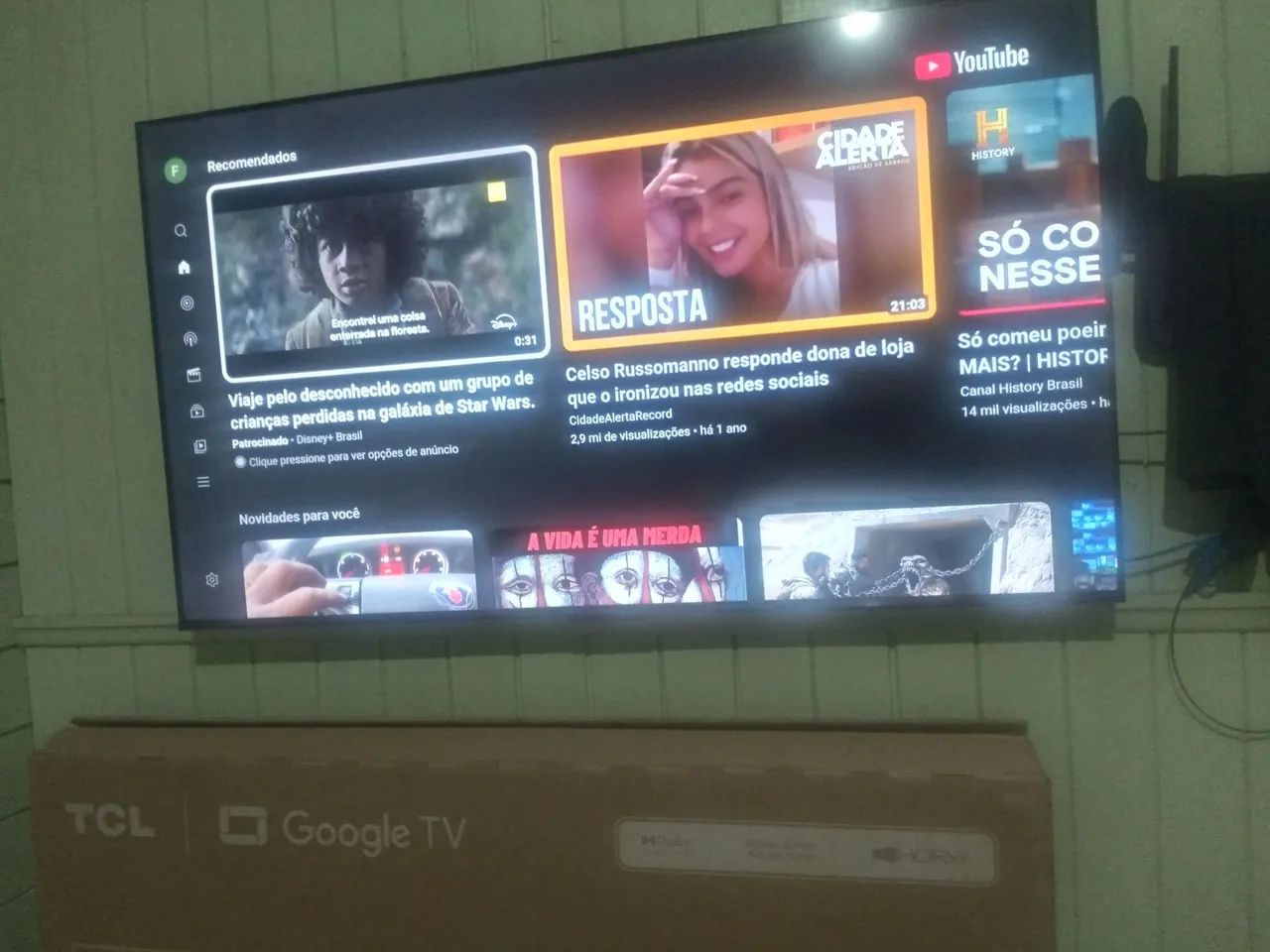 TV TCL 55 polegadas 4K HDR Smart      está   na  garantia   ainda  - Foto 2