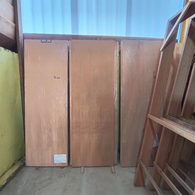 PORTA LISA DE MADEIRA CURUPIXÁ 70/80 CM PROMOÇÃO  - Foto 2