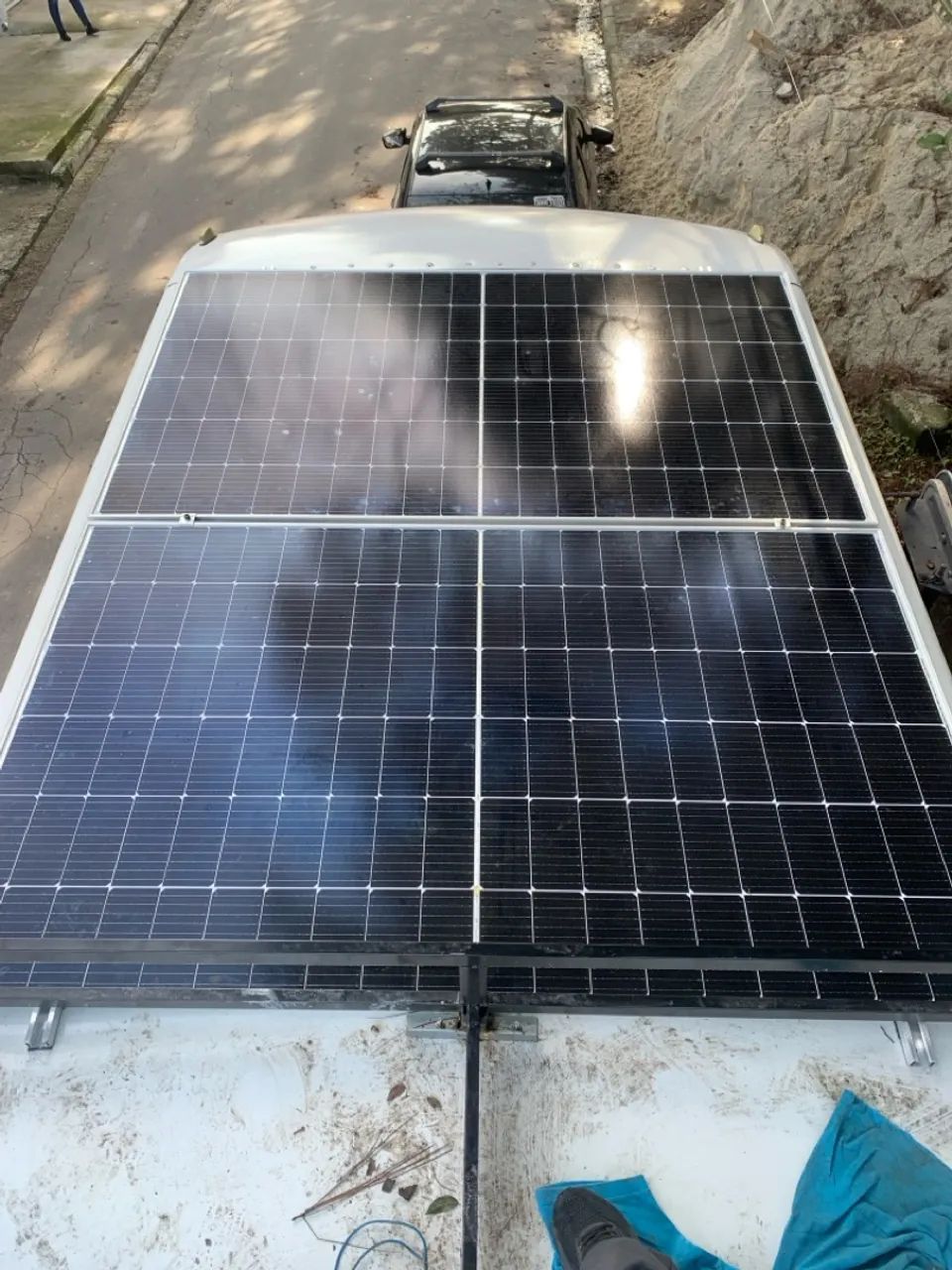 Kit energia solar para motor home e caminhões 