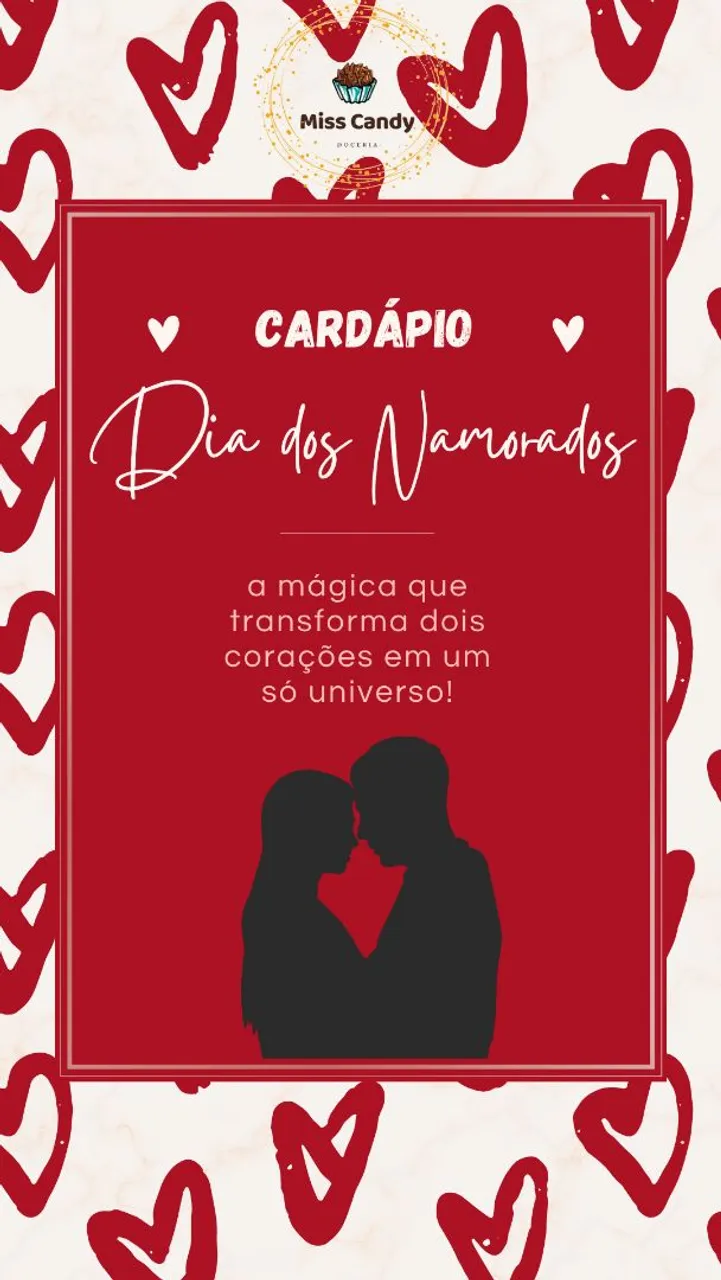 Cardápio Dia dos Namorados