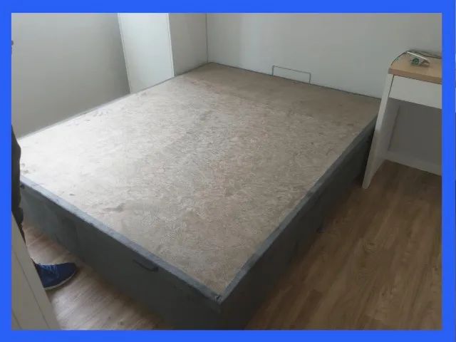 Baú Queen Cinza Chumbo