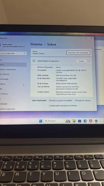 Notebook LENOVO IDEAPAD - Foto 5