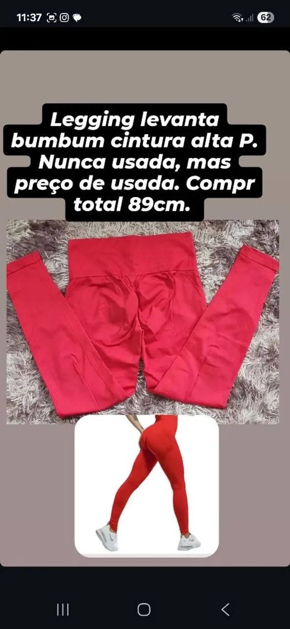 Legging levanta bumbum cintura alta P - Foto 2