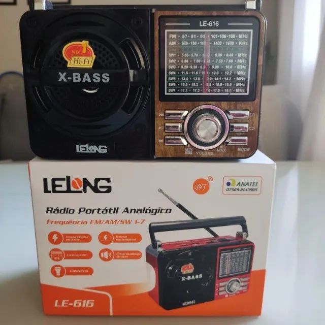 Aparelho de Rádio Am e FM + Bluetooth e USB / 220V e Bateria - Foto 4