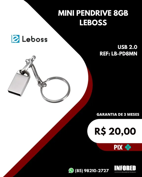 Mini pendrive 8gb LG-PD8MN