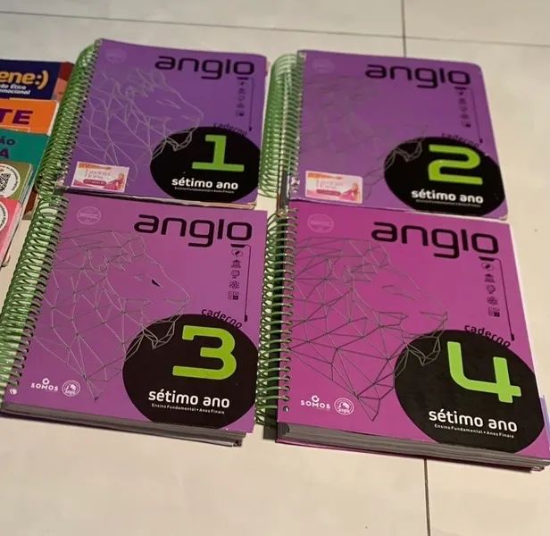 Livros: Módulos Anglo 7 ano.64842040797569120