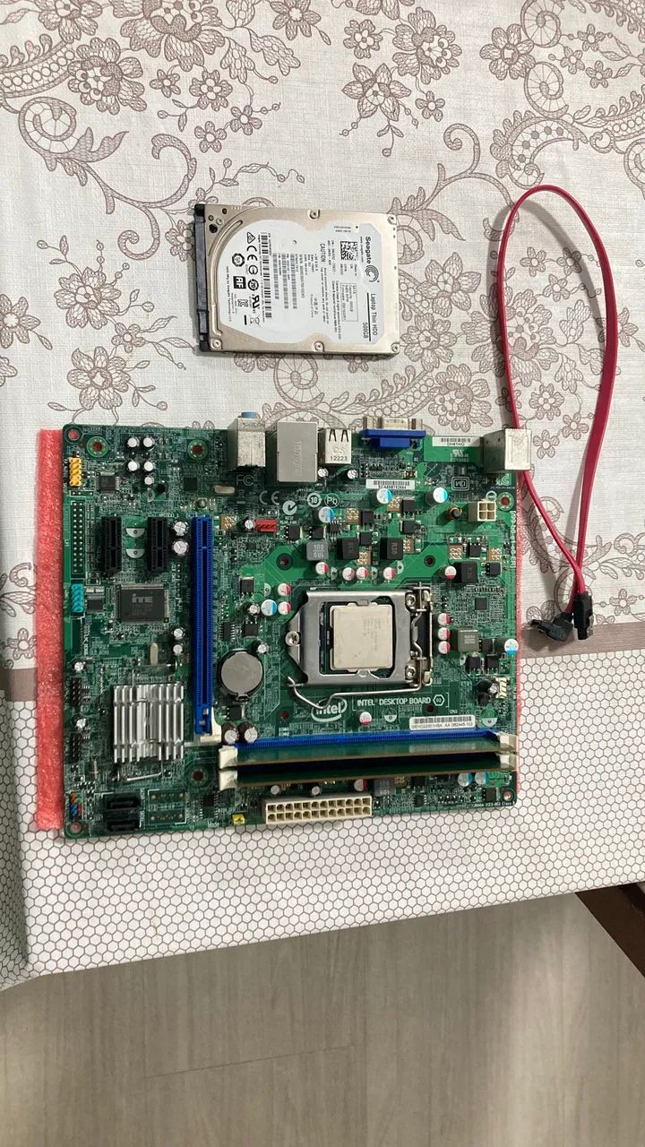 Kit 1155 CPU/MEMORIA/HD e CABO SATA