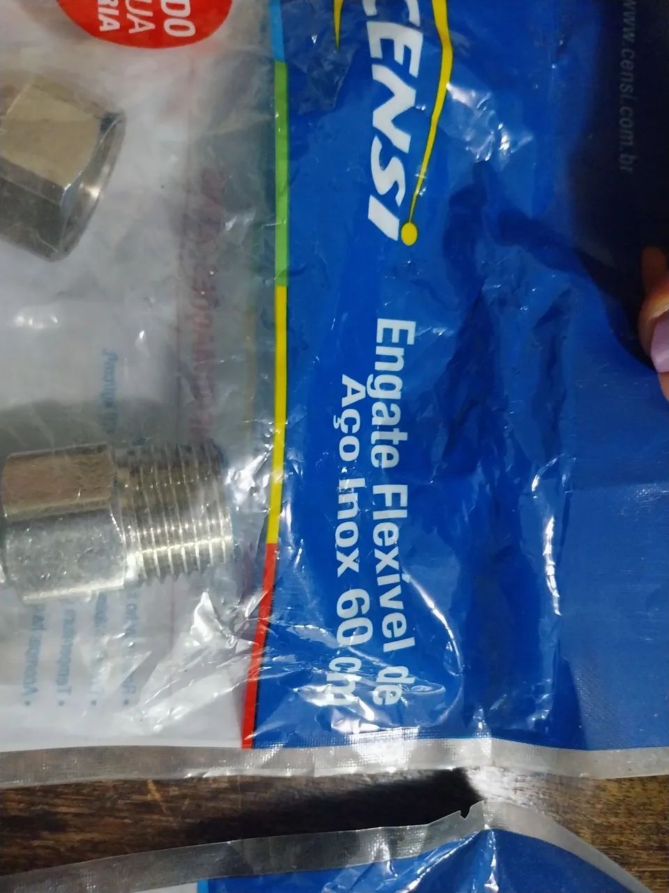 Engate Flexível Aço Inox 60 cm - Foto 2