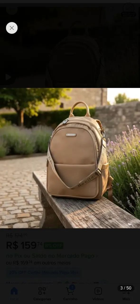 Mochila impermeável 