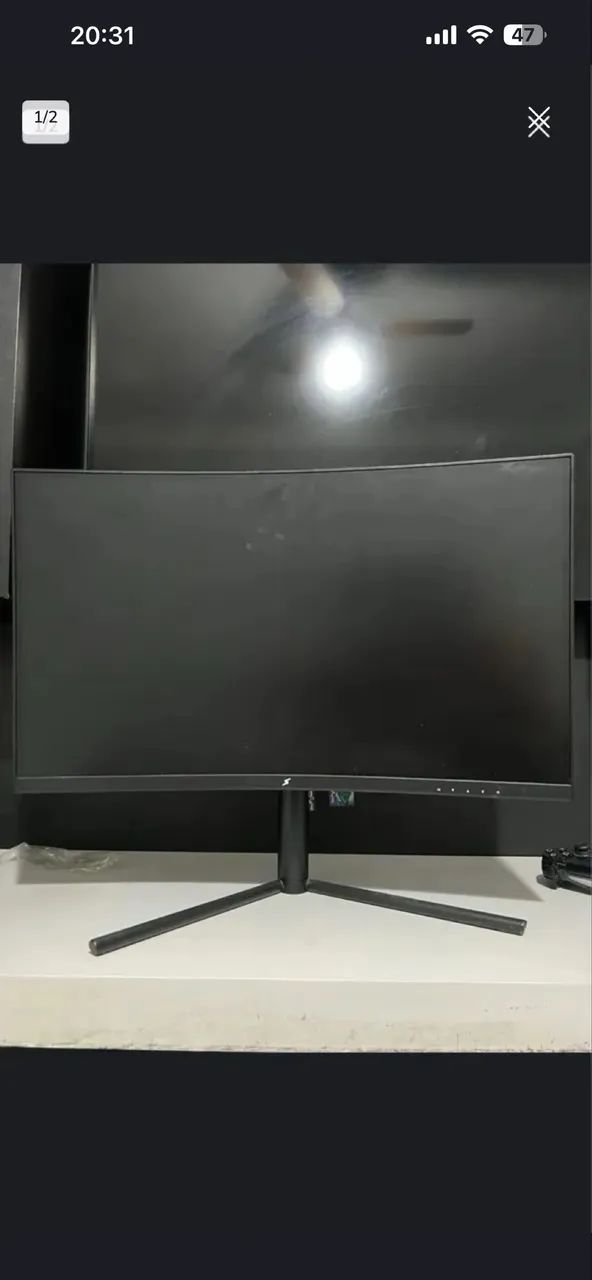 Monitor 27 pol superframe 4k curvo hdr venda urgente!! não faço envio pra fora de cuiabá  - Foto 2