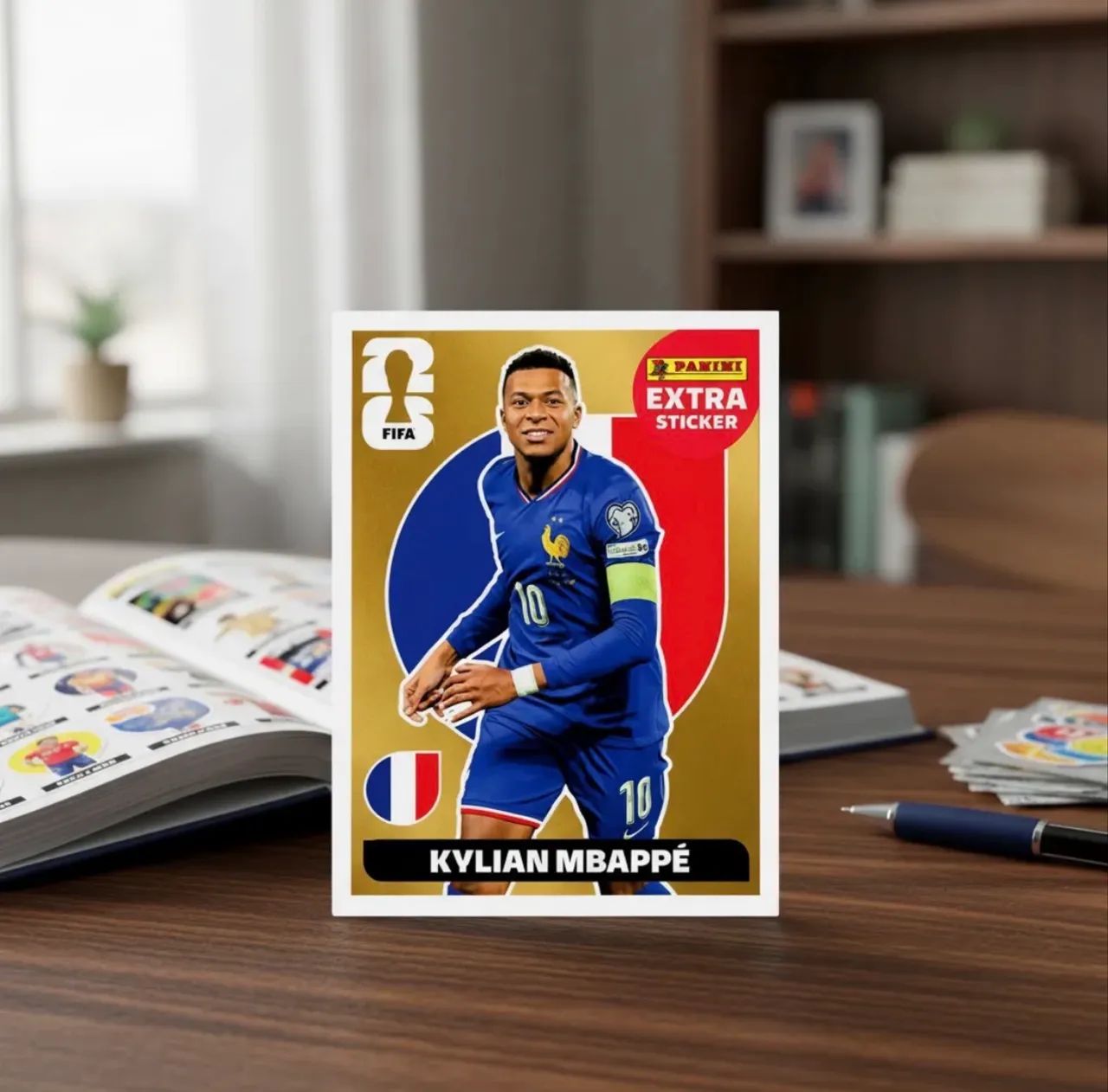 Figurinha Kylian Mbappé legend gold