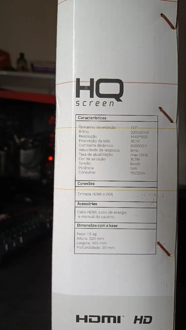 Monitor HQ Screen 17 polegadas - Foto 2