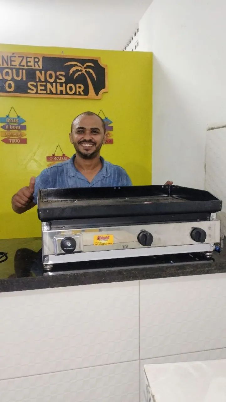 CHAPA INDÚSTRIAL A GÁS 80 CM VENÂNCIO 