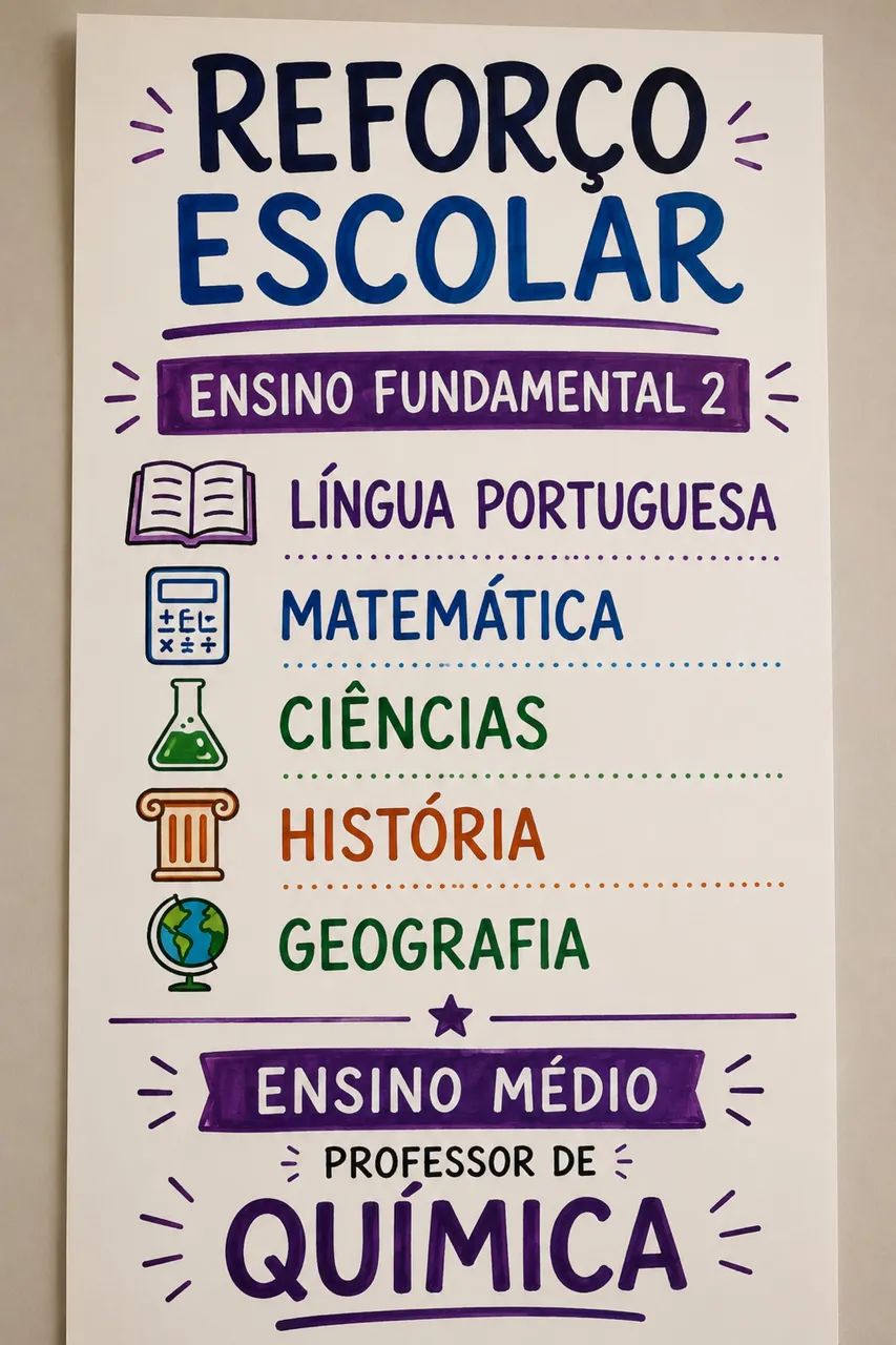 Aulas de reforço 