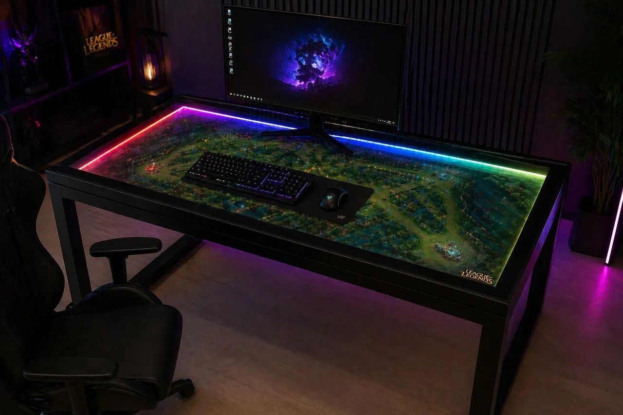 Mesa para PC gamer ou escritório