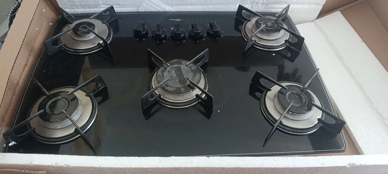 fogão cooktop 5 bocas com granito  - Foto 2