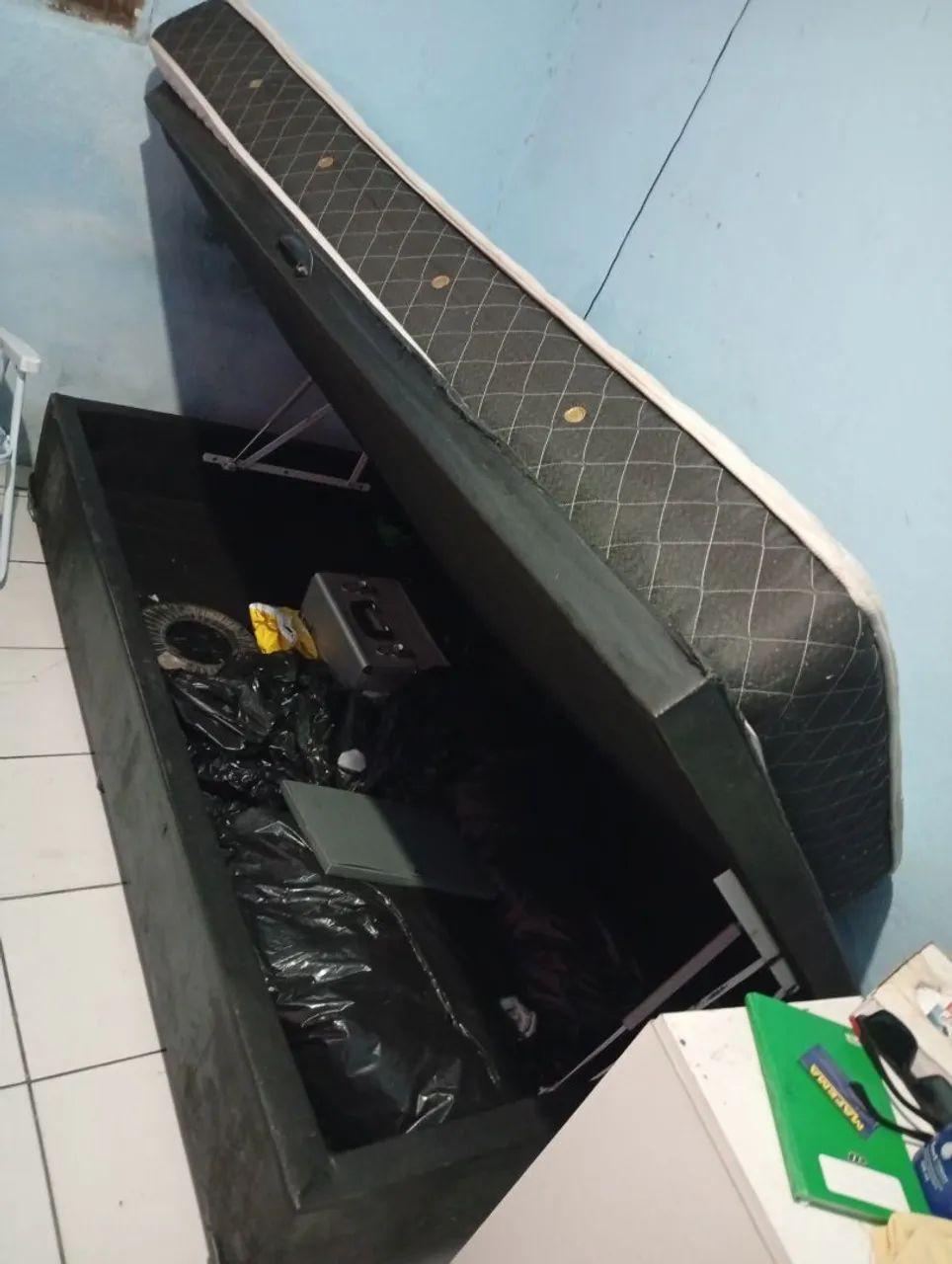 Cama solteiro como colchão de mola  - Foto 2