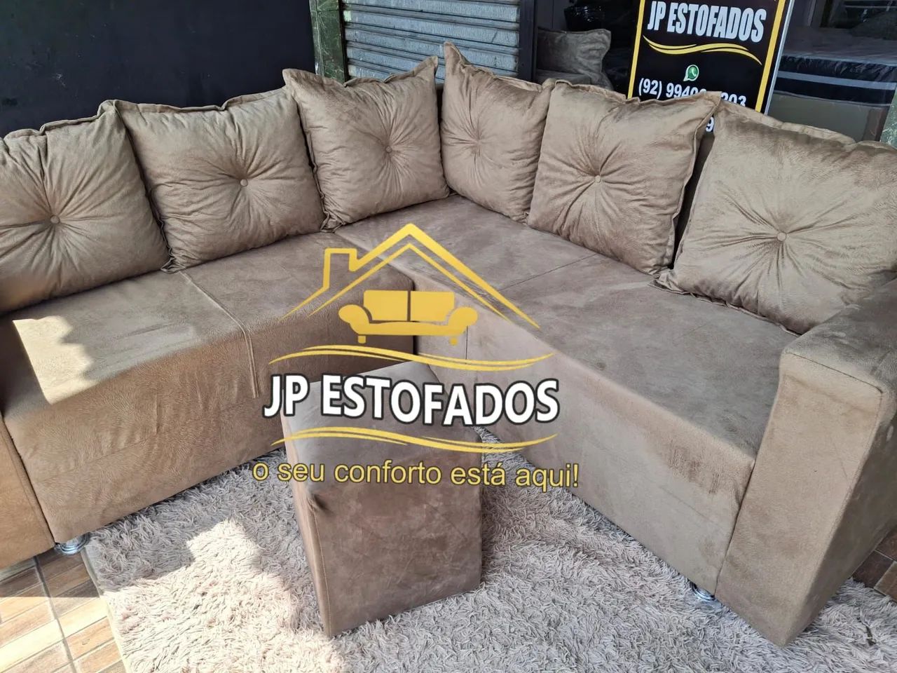 Sofá  de canto disponível a pronta entrega  - Foto 2