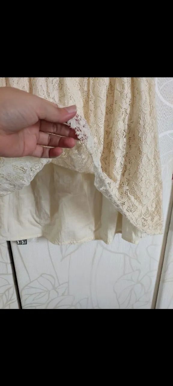 Vestido creme de renda da Cantão  - Foto 2