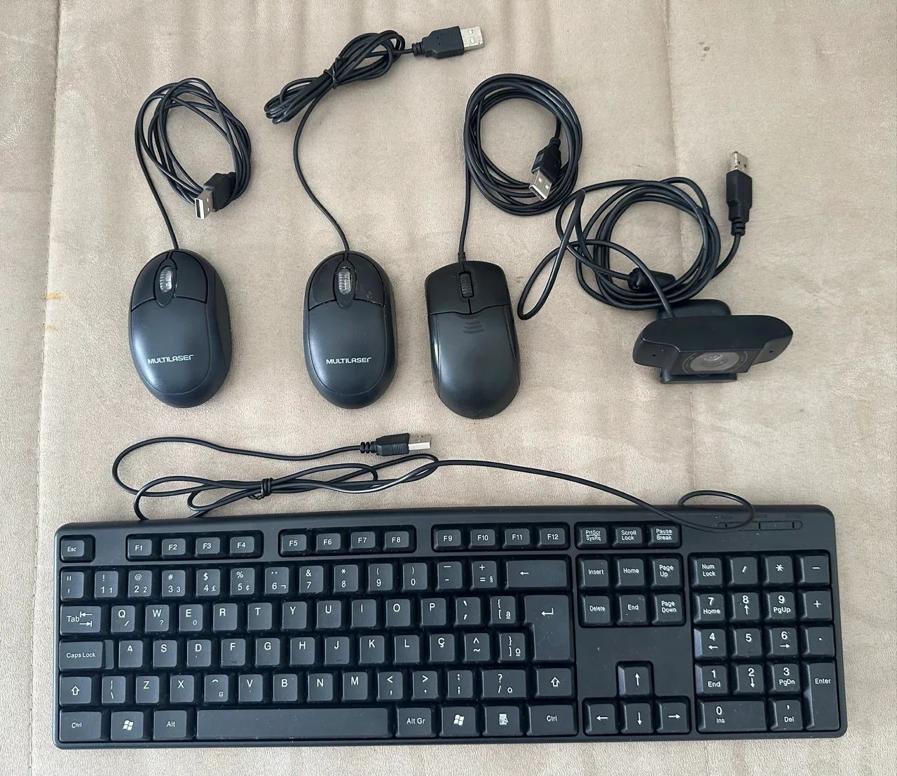 Kit Teclado Câmera e Mouses