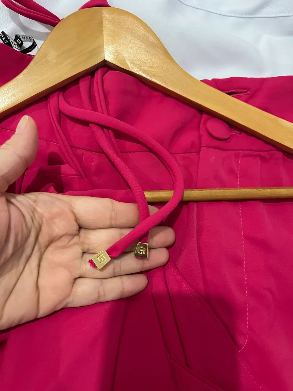 Conjunto Linhas e Formas rosa pink pantalona babados - Foto 2
