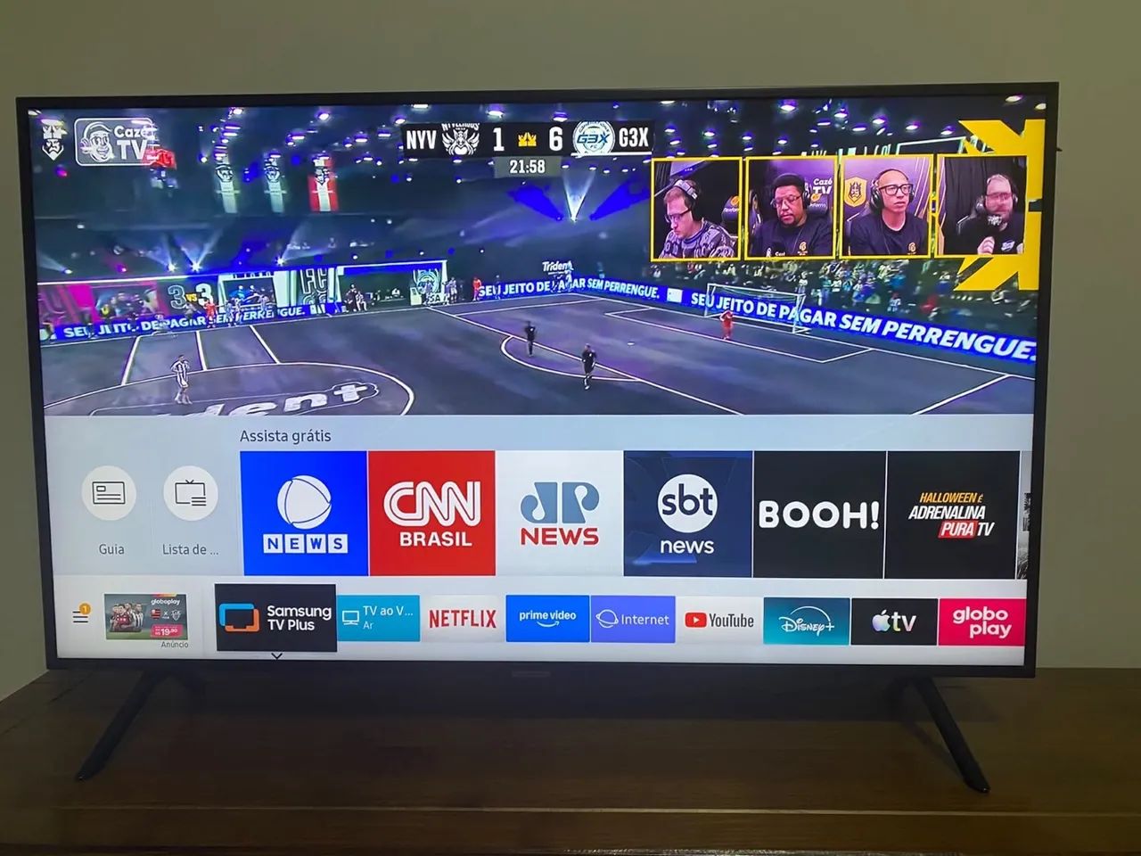 Smart TV Samsung 50 Polegadas 4K, UN50RU7100 - Funcionando Tudo - Sem controle