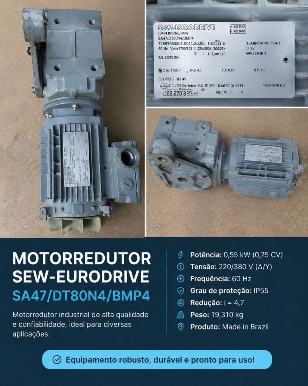 MOTORREDUTOR 1CV